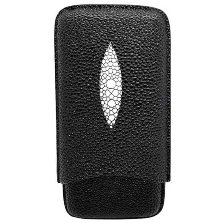Sikarlan - Black Case for 3 Cigars - Including Cutter