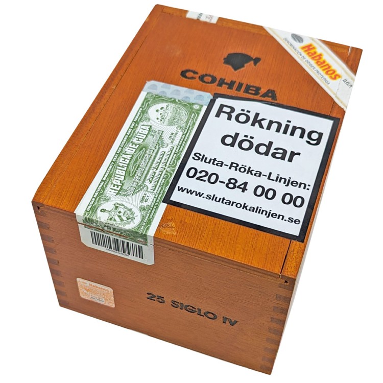 Cohiba Siglo IV - 25 count box - BOXCODE RAT NOV-21